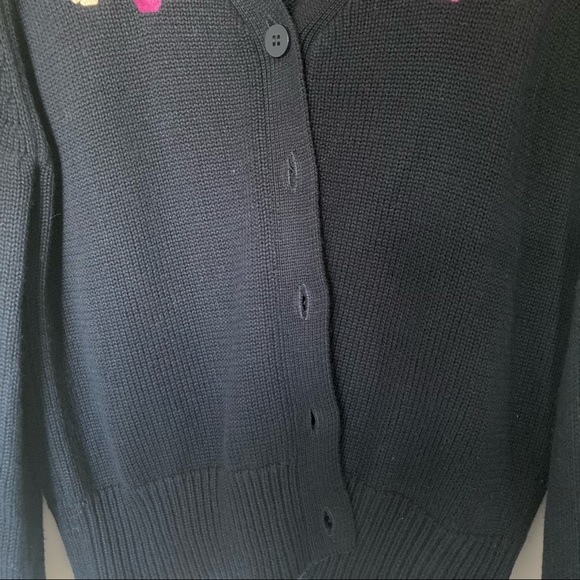 Princess Highway Cardigan - Navy with Embroidered Flowers - size 12 - Picture 5 of 9